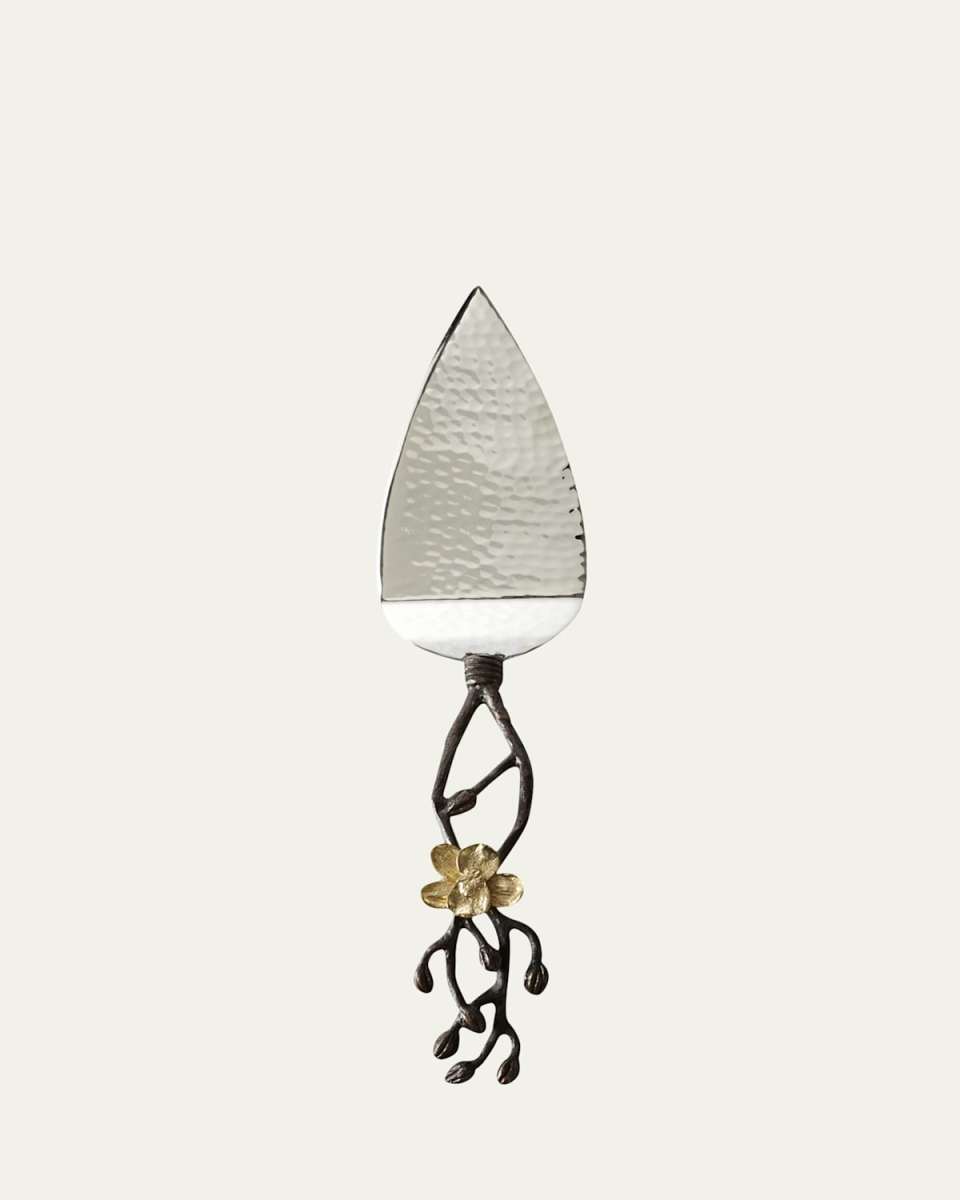 Gold Orchid Cake Server